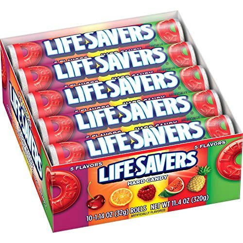 Shop The King - Wholesale Hard Candy - Life Savers Five Flavors Hard Candy, 1.14 Ounce (Pack of 20)