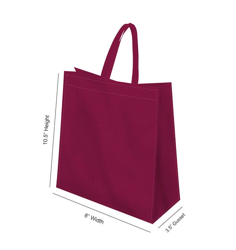 Non Woven Totes - Wholesale Tote Bag - Unisex - Reusable Heavy-Duty Non-Woven Tote Bag - 8x10.5x3.5 | Custom Printed Power Tote Bags4