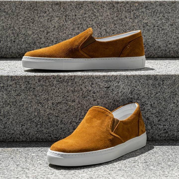 rational studio - Wholesale Slip On Sneakers - Men's - Luxury-grade Suede Slip-on Made in Italy7