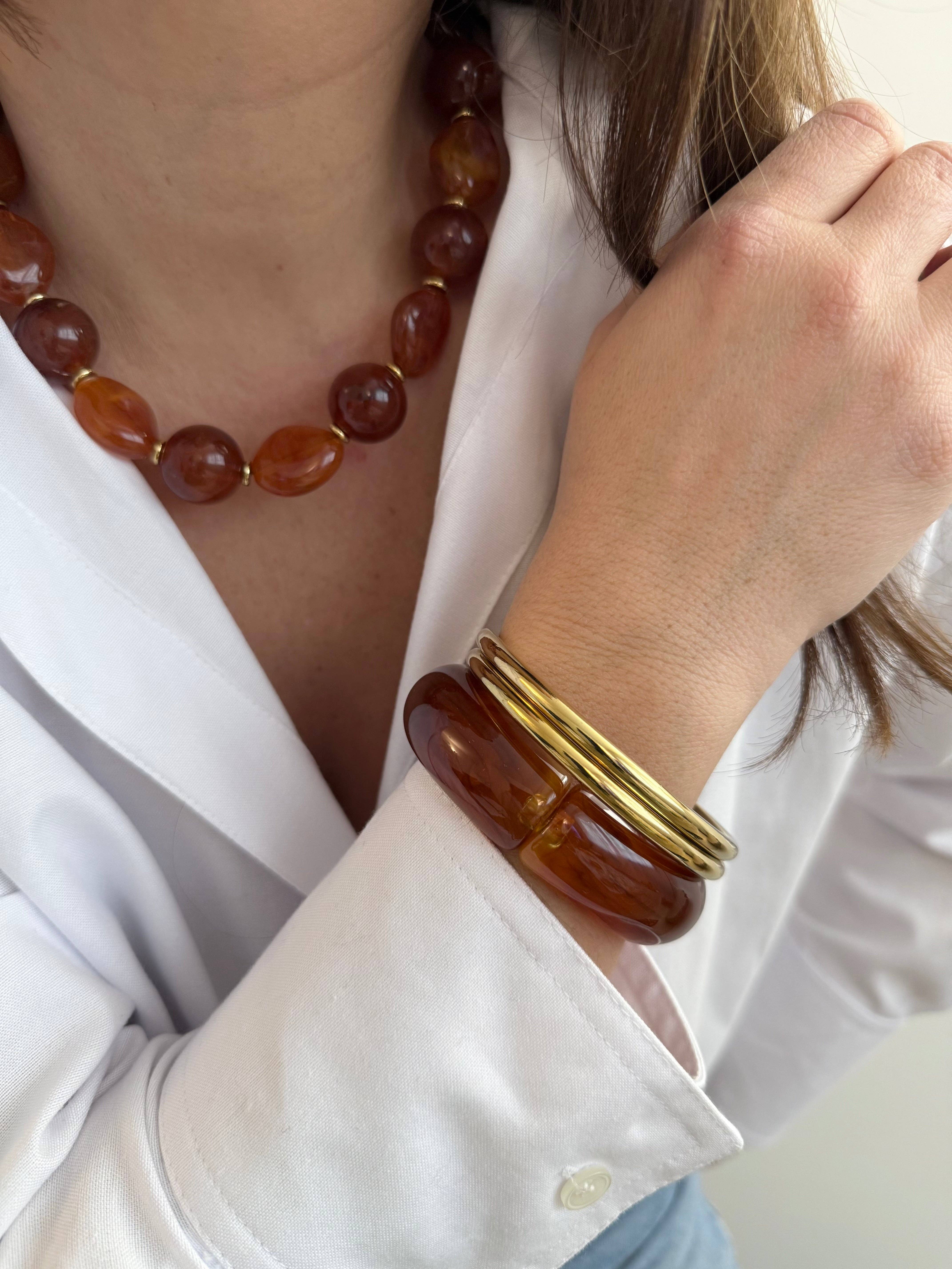 A.B. Paris - Wholesale Beaded/Pearl Necklace - Bali resin necklace - several colors available3