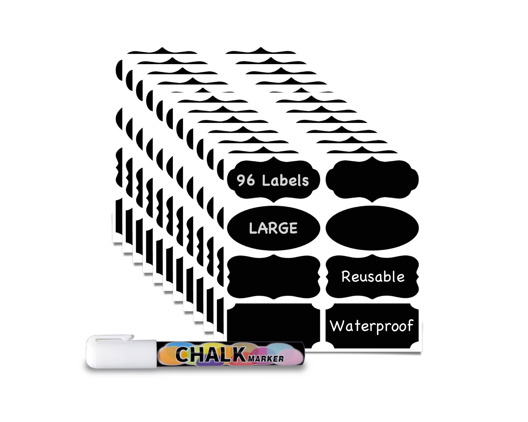 Sanwacraft - Wholesale Chalkboard - Chalkboard Labels - Dishwasher Safe Waterproof Removable0