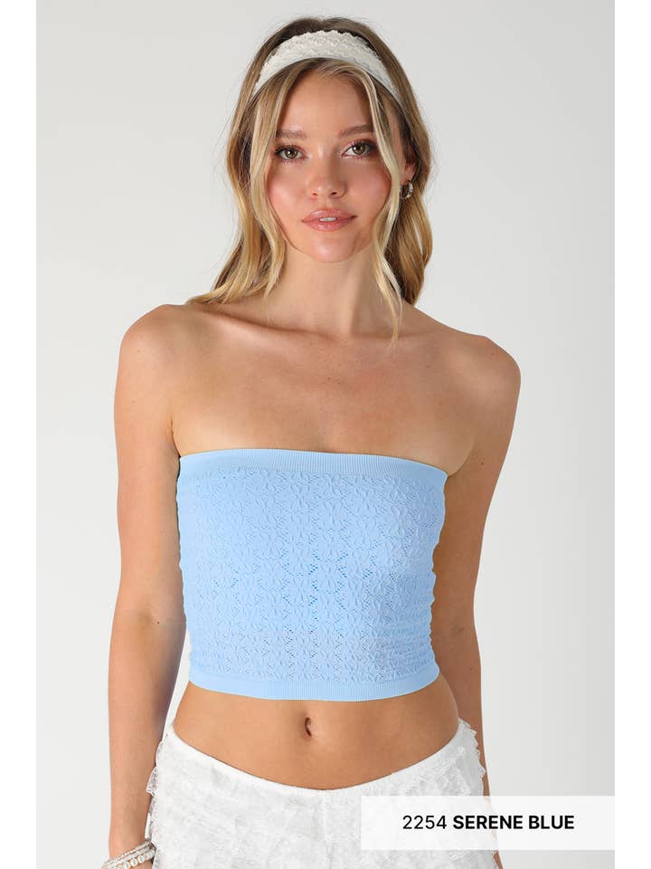 NIKIBIKI - Wholesale Bustier - Women's - NS8376 - Floral Lace Tube Top