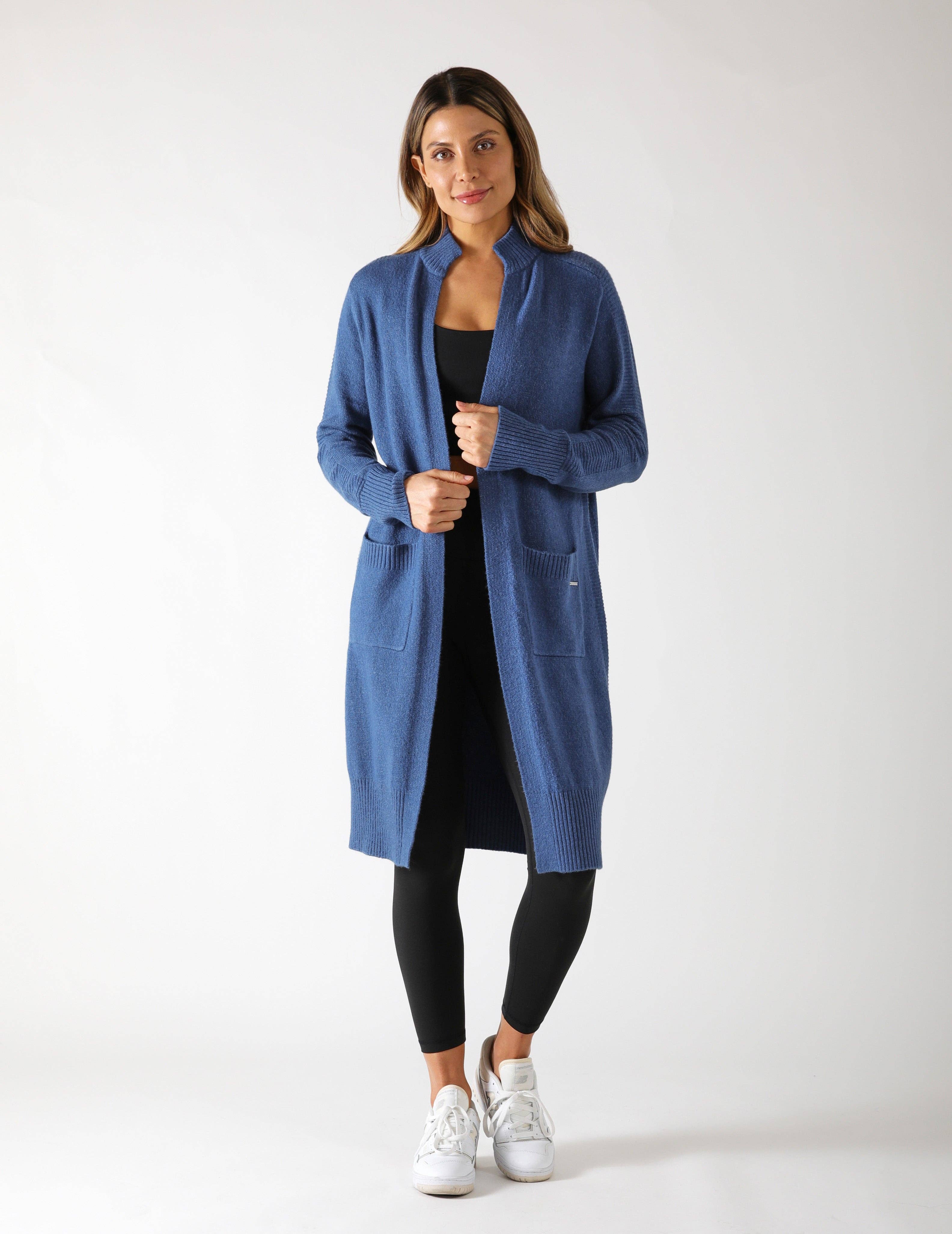 Elevated Cardigan: Washed Blue for wholesale on Faire0