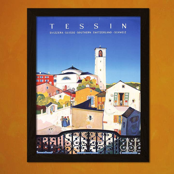 Vintage Wall Graphics - Wholesale Poster - Switzerland 1943 Vintage Travel Poster Retro Home Decor