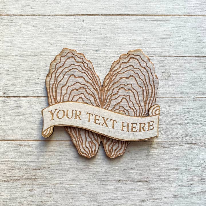 Gorgeous Little Bits Ltd - Wholesale Magnet - Custom location oyster shell coastal ocean magnet0