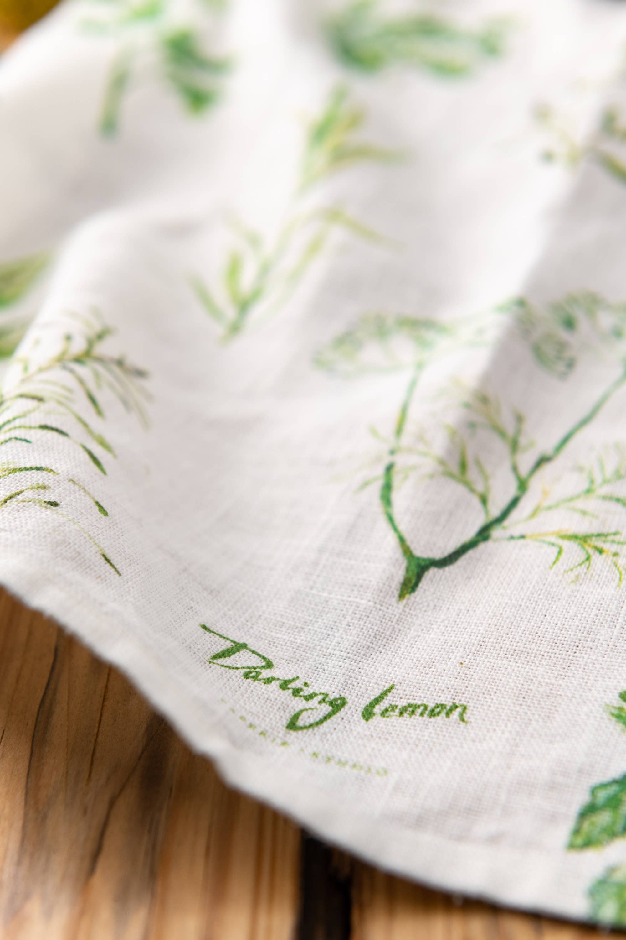 Darling Lemon - Wholesale Tea Towel - Herbs Kitchen Towel1