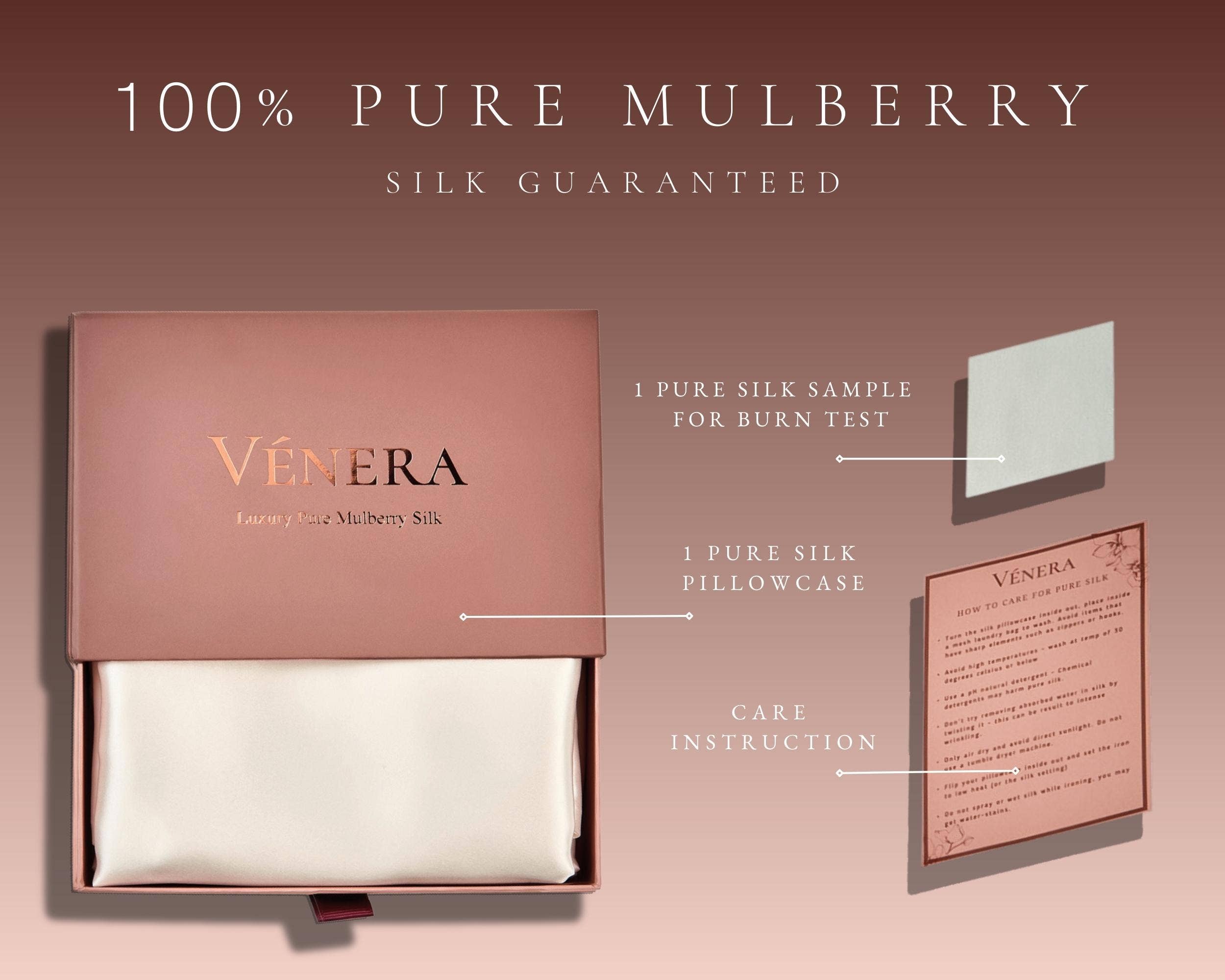 100% Organic Pure Silk Pillowcase - White for wholesale on Faire3