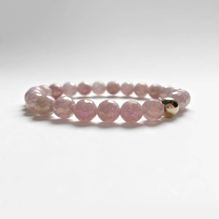 Afterglow - strawberry quartz bracelet for wholesale by Katherine Rose Collections