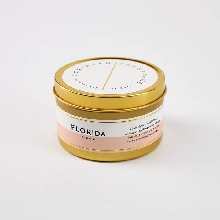 Scripted Fragrance - Wholesale Jar/Filled Candle - Florida State Soy Candle2