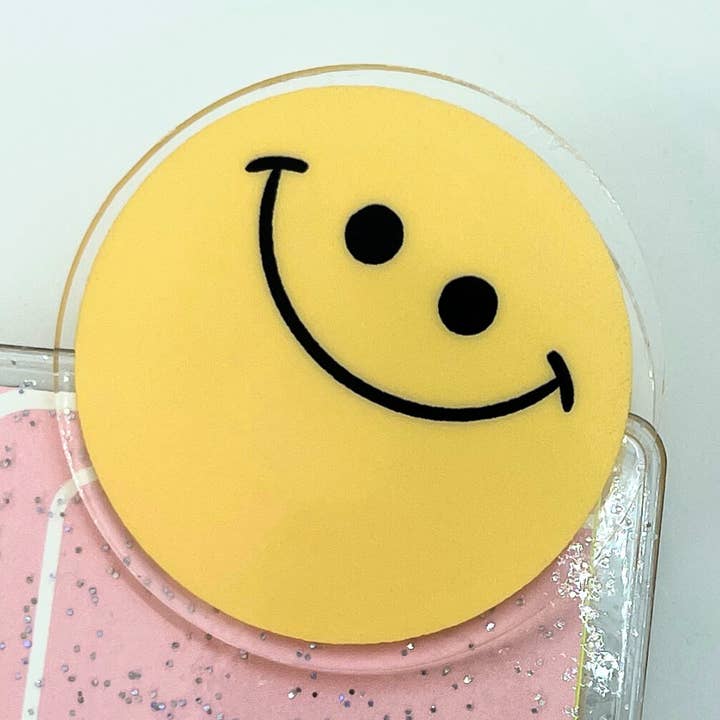 Happy Face | Acrylic Paper Clip for wholesale by Kish B. Designs