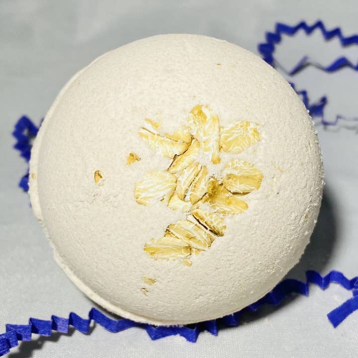 Oat & Honey Bath Bomb for wholesale by Bella Serenity Soaps