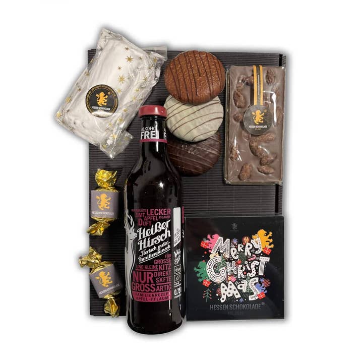 Christmas gift alcohol-free Hesse chocolate organic punch LILA-ONE for wholesale by Hessen Schokolade