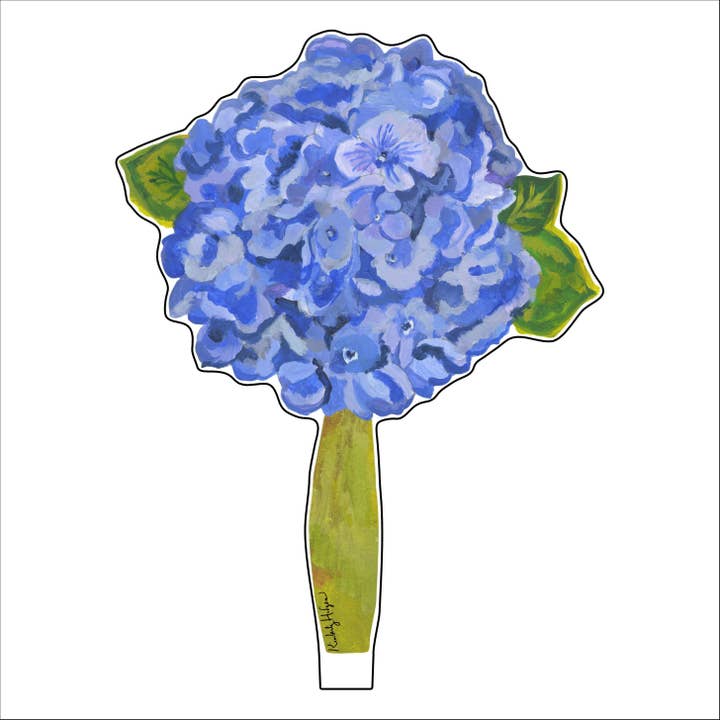 Hydrangea Royal Blue Large Acrylic Flower for wholesale by Kimberly Hodges