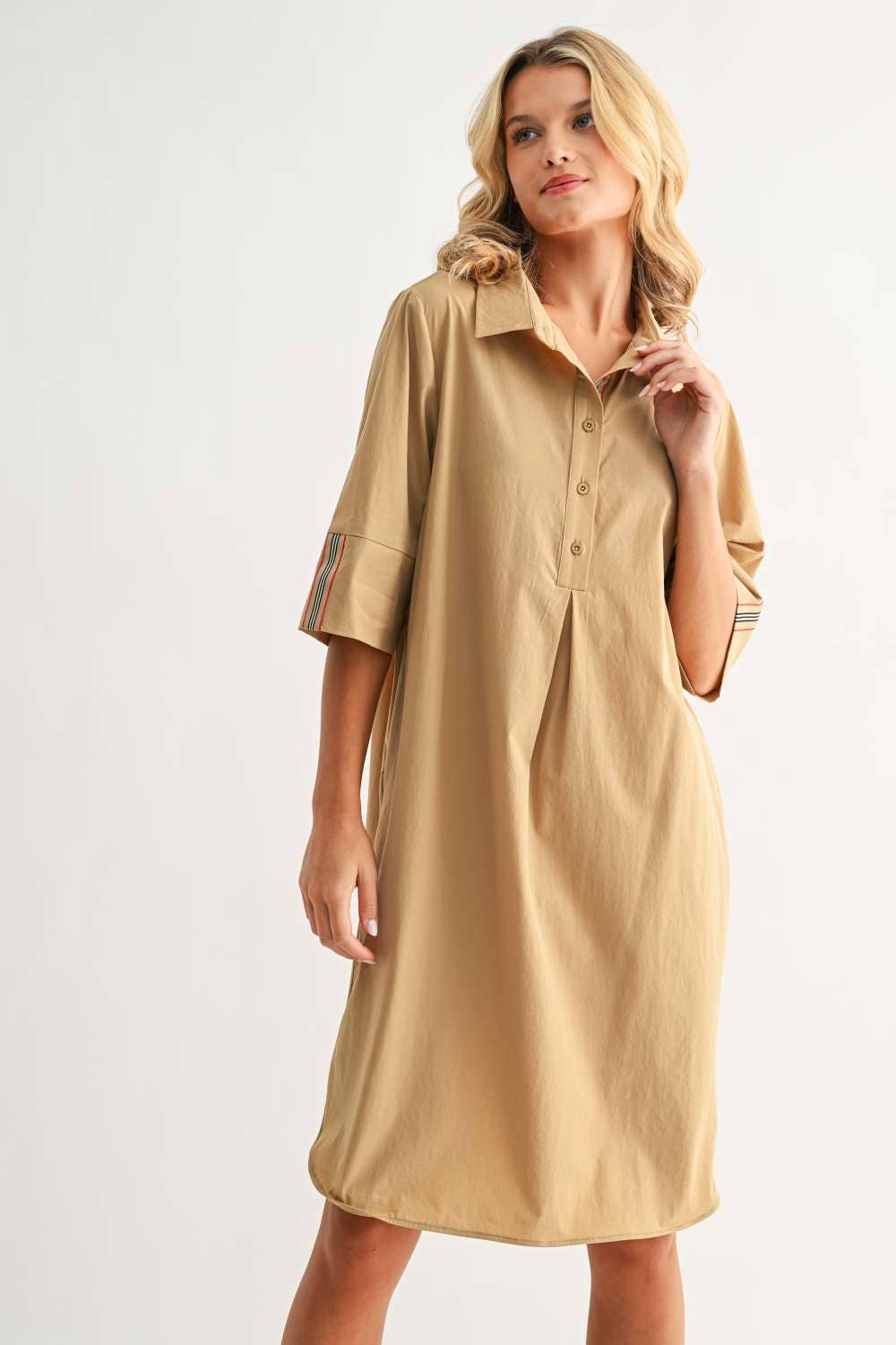 Joh Apparel - Wholesale Dress - Women's - Wendi Woven Tunic Dress48