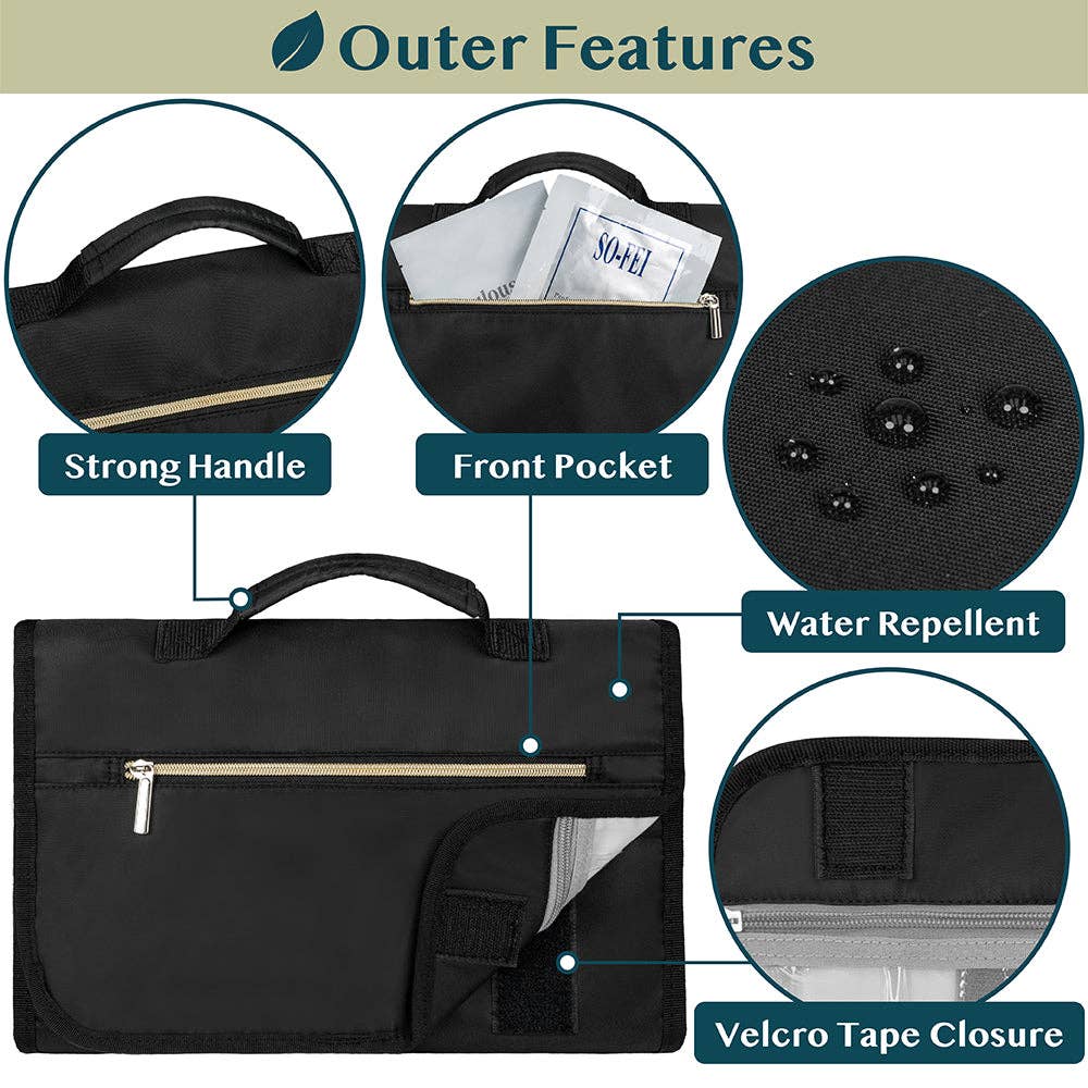 Pavilia - Wholesale Toiletry Bag - Unisex - Rollout Hanging Toiletry Organizer Bag4