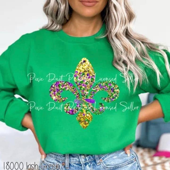 DTF Fleur De Lis for wholesale by Cypress Slough Outfitters