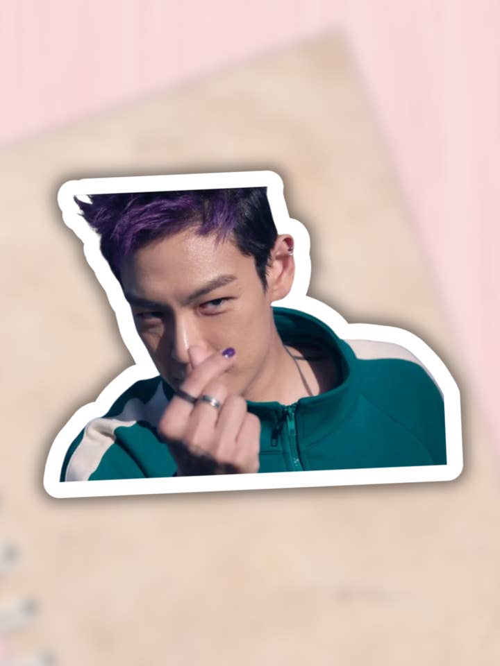 Thanos squid game sticker,funny,trendy,korean,laptop decals for wholesale by Lalatina Shop