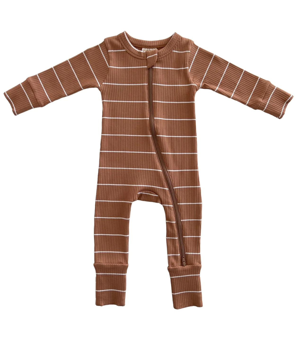 SIIX Collection – wholesale Byxdress - Baby – Sadelrand / Ekologisk Ribbad 2-vägs Zip Romper4