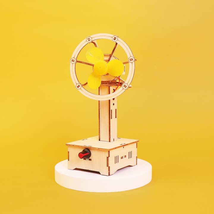 Kitsville – Kit de artesanato DIY - Criança por atacado – Kit DIY de Ventilador Oscilador de Velocidade Variável, Brinquedo STEM, Kit Artesanato4