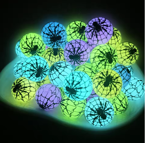 Toyarina - Wholesale Beads - Luminous Spider Beads – Halloween - Assorted0