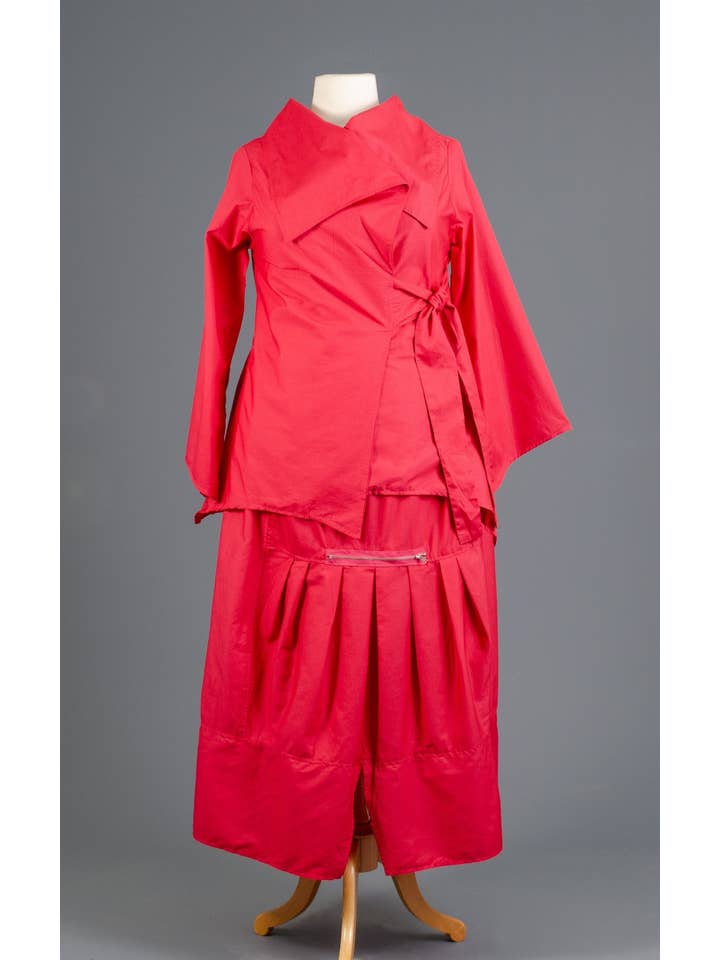 KaraChic - Wholesale Hemd- en rokset - Dames - 7220 Tuniek en onderstuk met kraag voor dames, grote maten3