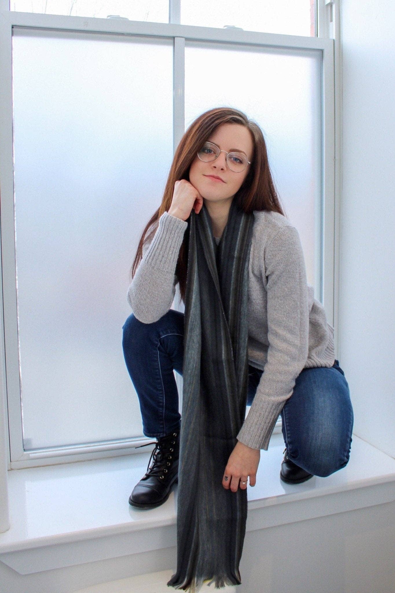 Meraki Movement - Wholesale Scarf - Unisex - Paris Evening Alpaca Scarf1