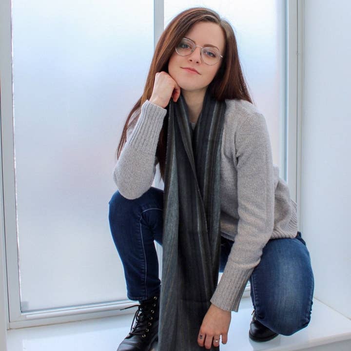 Meraki Movement - Wholesale Scarf - Unisex - Paris Evening Alpaca Scarf1