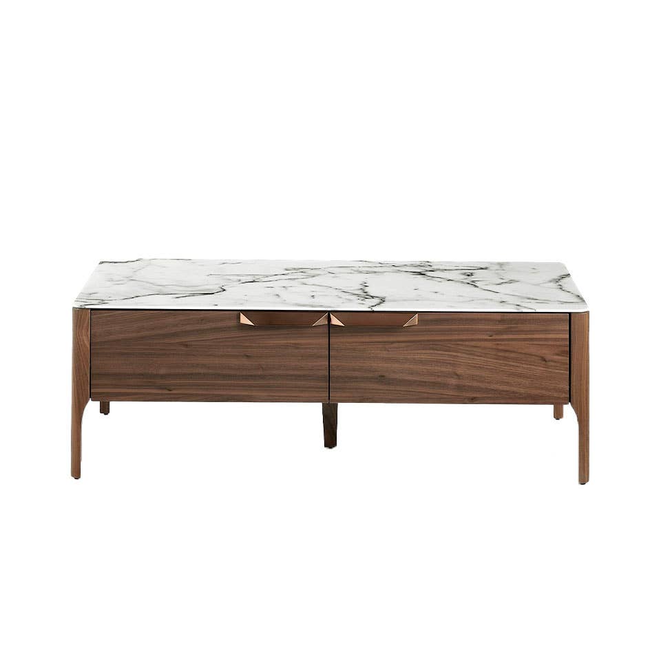 ANGEL CERDA - Wholesale Coffee Table - Coffee table with walnut veneered wood structure.21