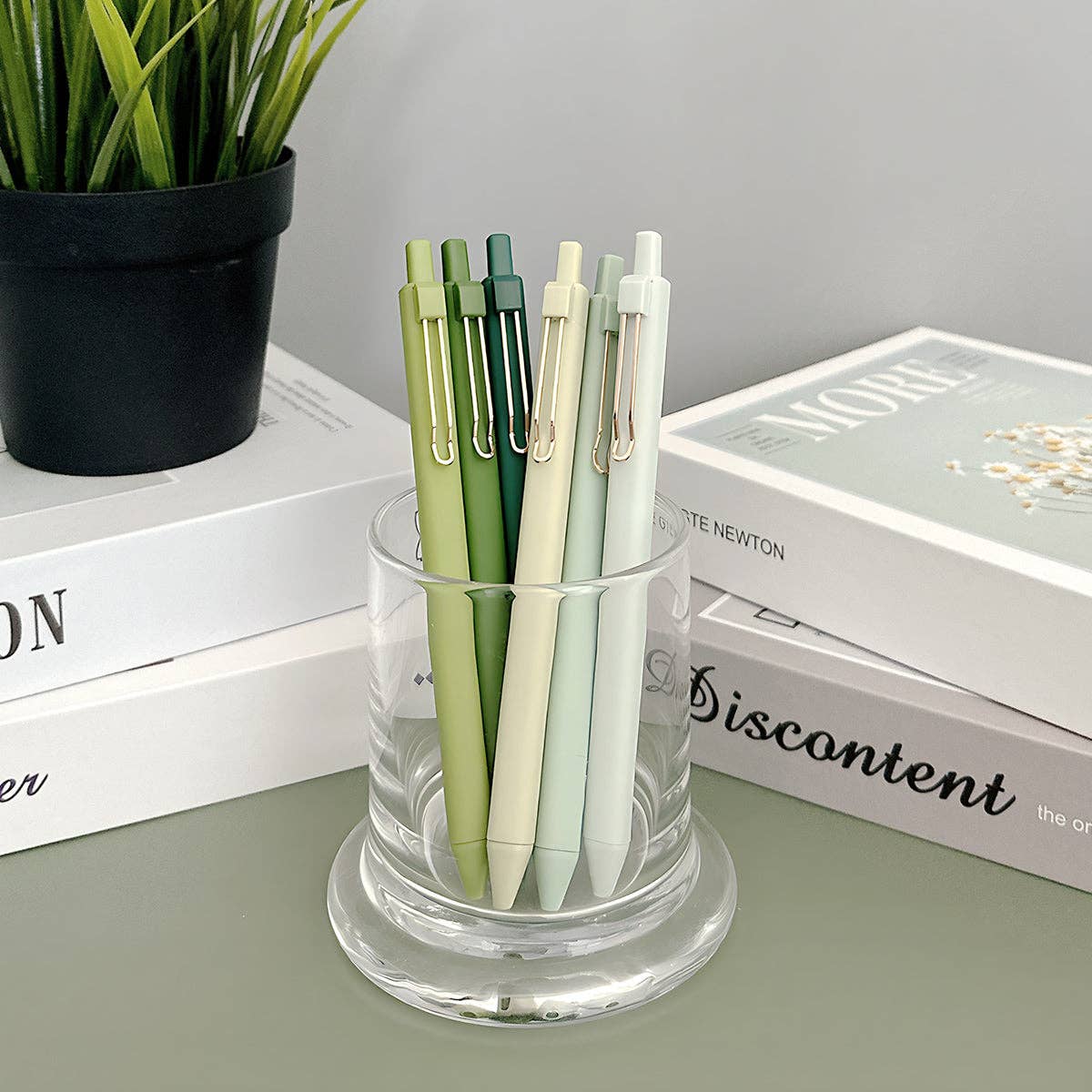 Wrapables.com - Wholesale Pen - Wrapables Retractable Black Ink Gel Pens, 0.5mm (Set of 6)4