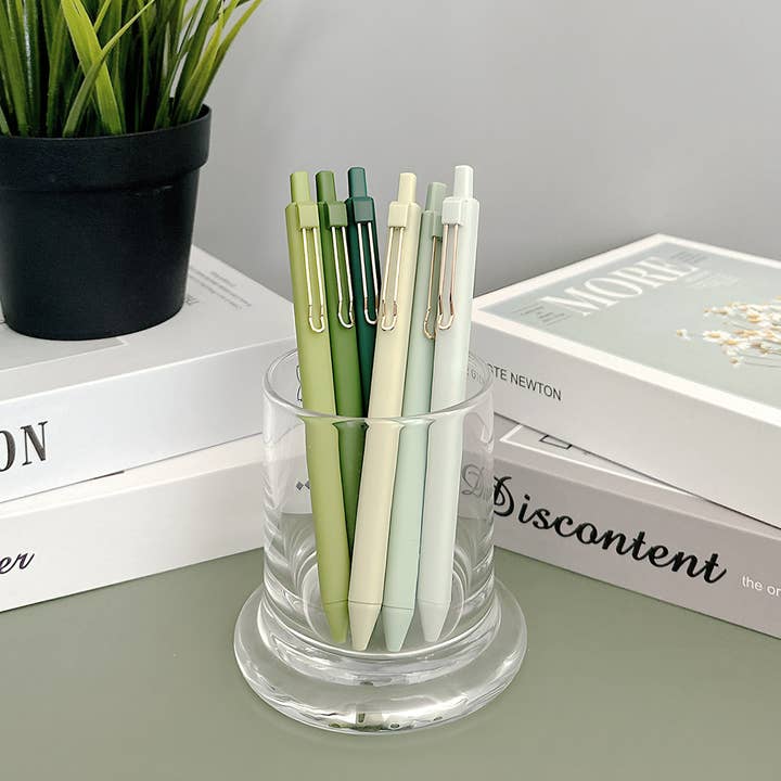 Wrapables.com - Wholesale Pen - Wrapables Retractable Black Ink Gel Pens, 0.5mm (Set of 6)4