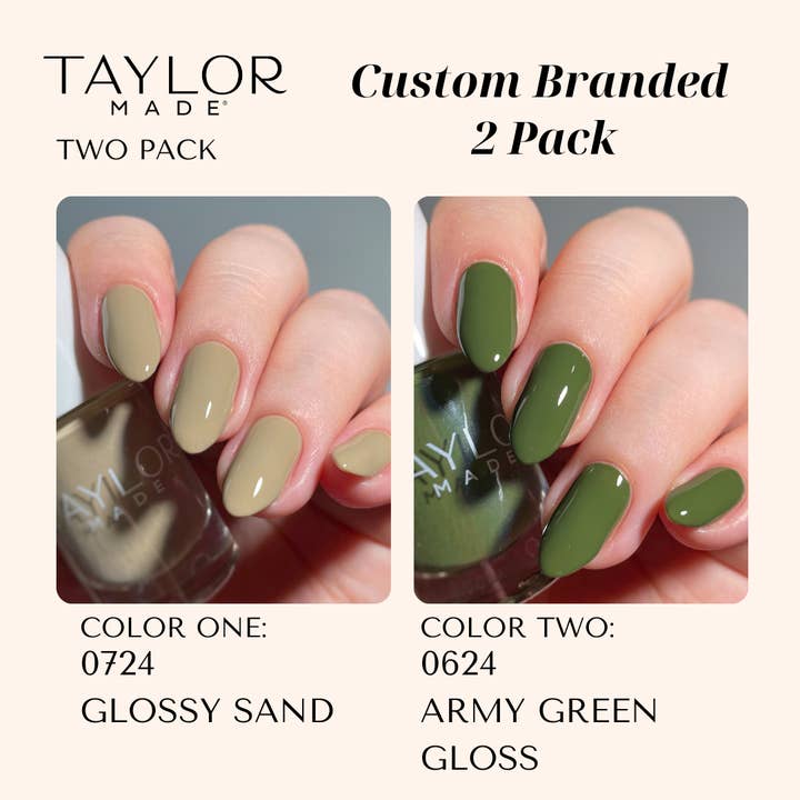 Taylor Made Polish - Vendita all'ingrosso Smalto per unghie - Smalto per unghie personalizzato: confezione da 2 a lunga tenuta + vegano + non tossico102