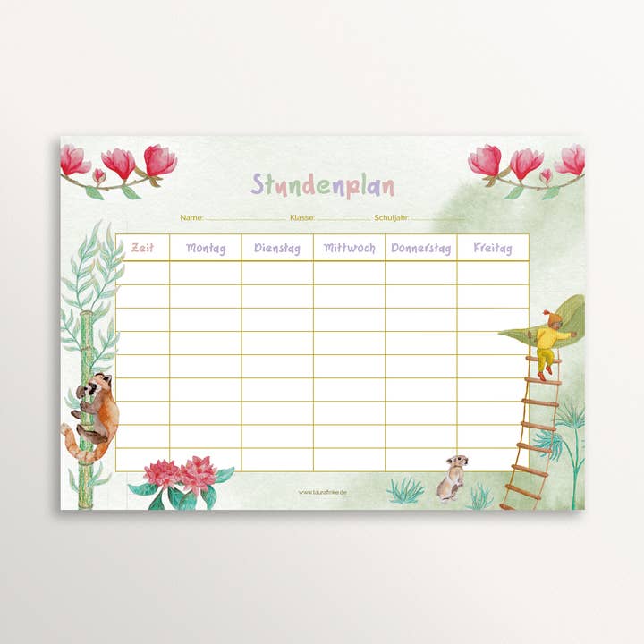 Bambus Nisse Skema A4 Naturpapir for engroshandel hos Laura&Lou