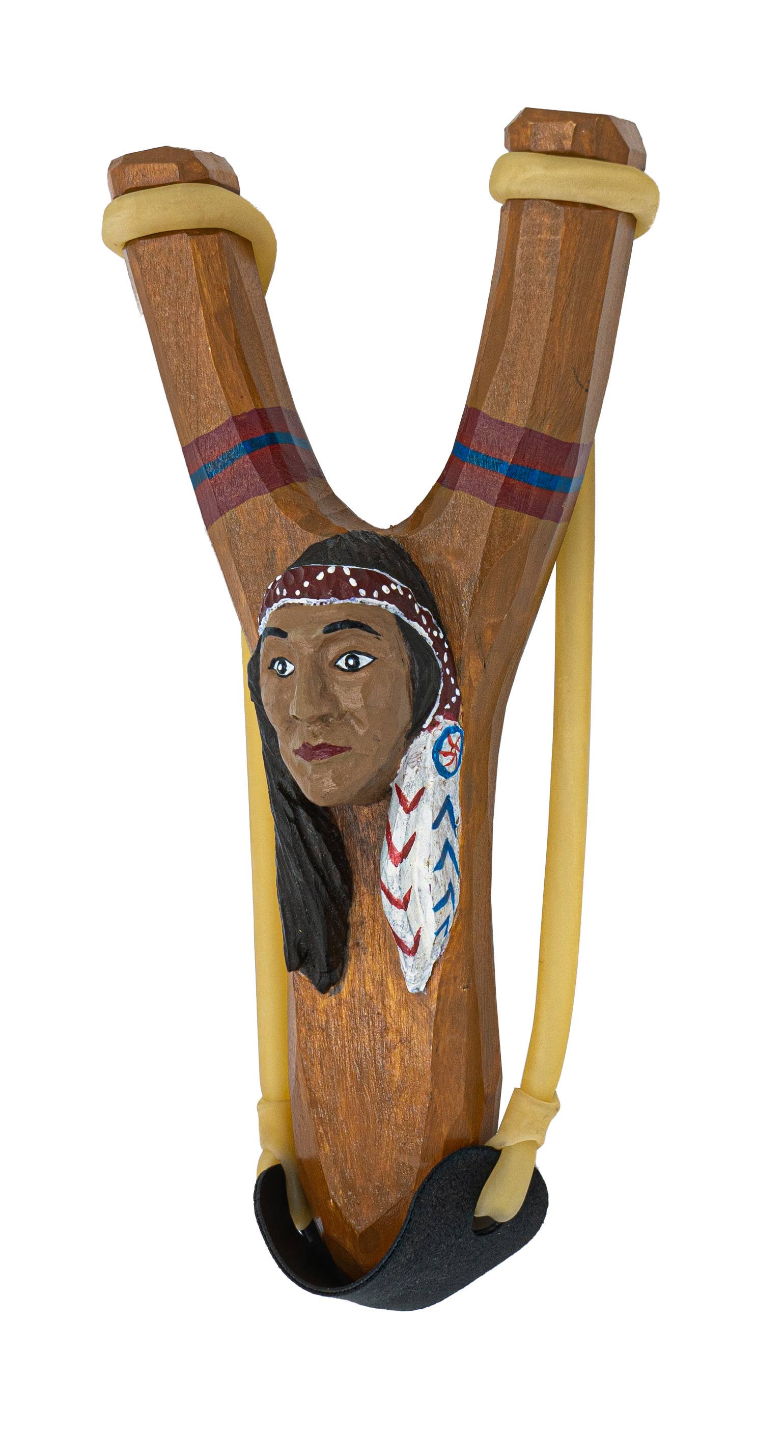 Pawnee Bill’s - Vendita all'ingrosso Fionda - Bambini - Fionde in legno con teste di animali in resina25