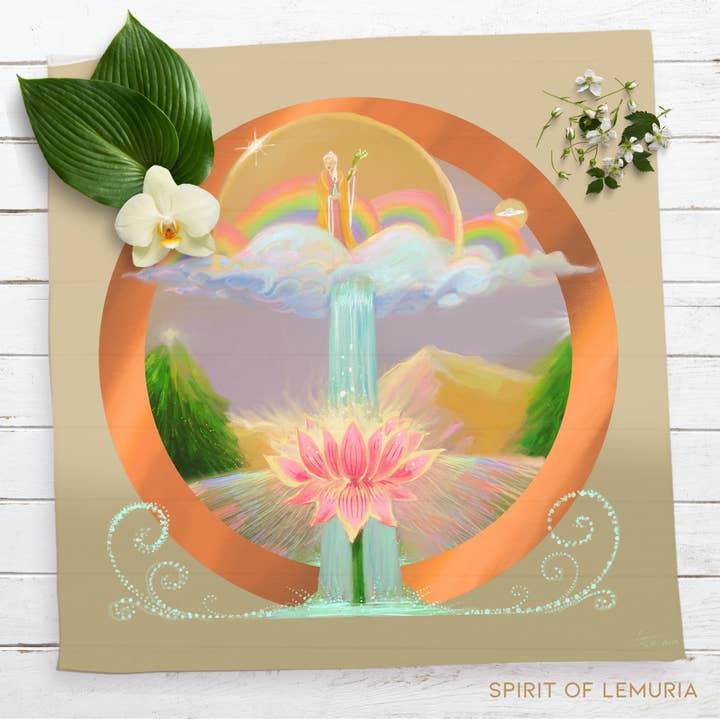 Kwan Yin Water Blessing Altar/ Crystal Grid Cloth for wholesale by Spirit of Lemuria