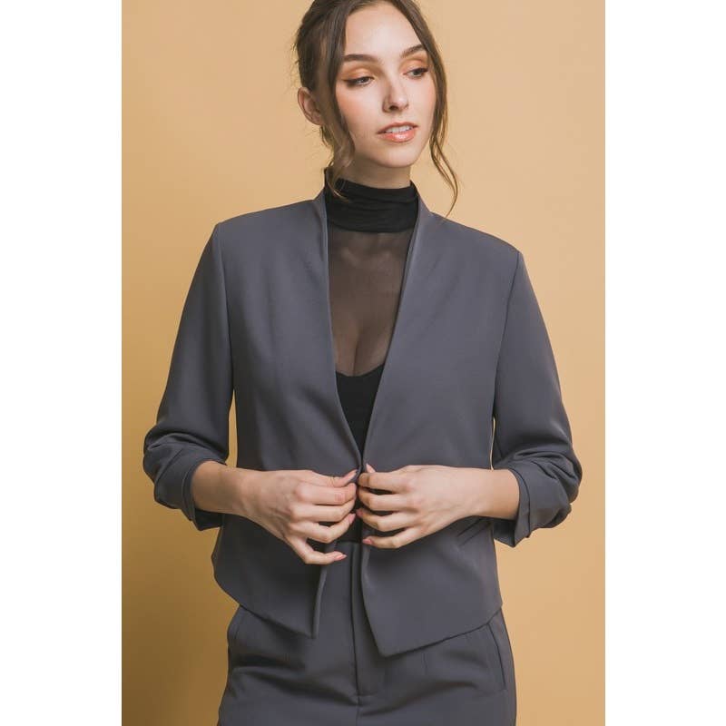 IVE – wholesale Jacka - Dam – Vertigo långärmad öppen kavajjacka1