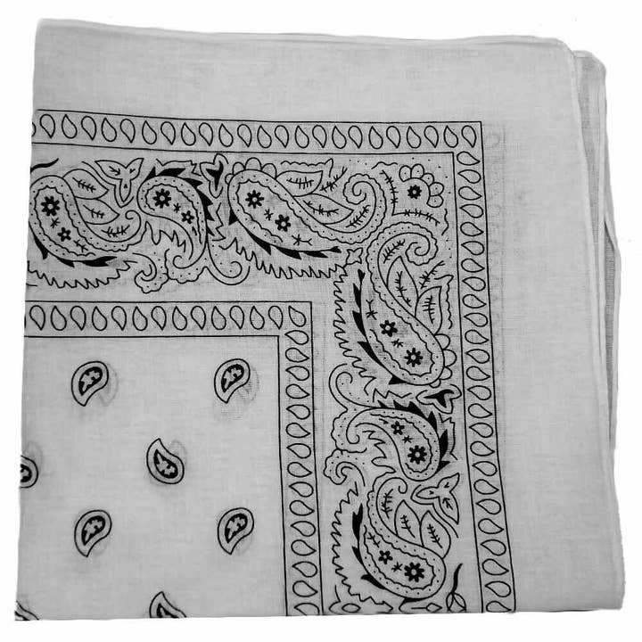 Threddies - Wholesale Bandana – Unisex - Dyeable White Cotton Bandanas