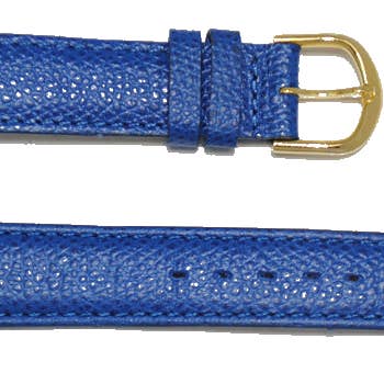 18mm G Palerma Blue Leather Watch Strap for wholesale by BRACELETS MONTRE ACH