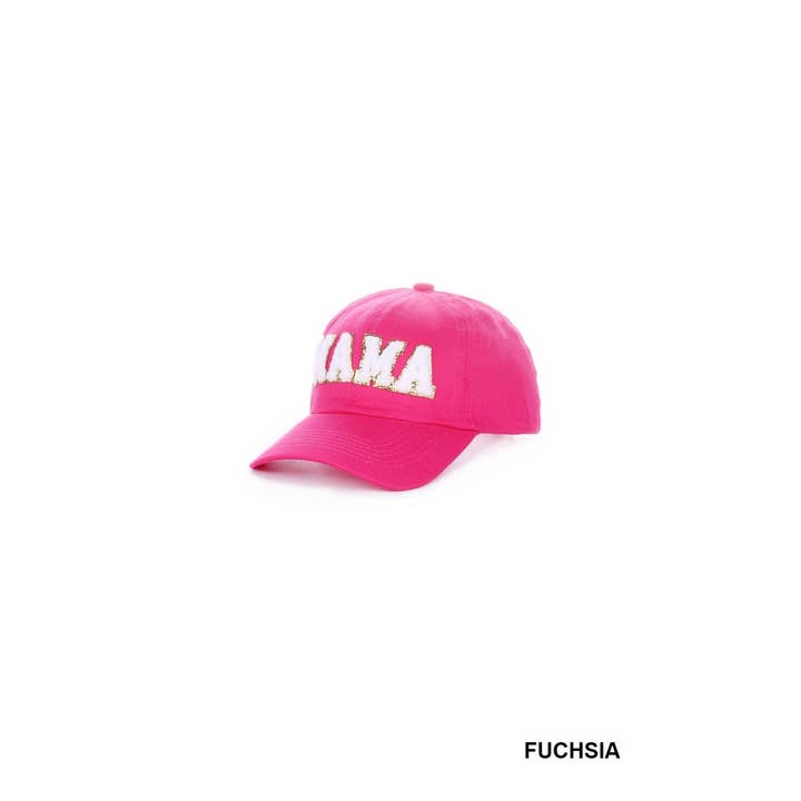 42POPS - Wholesale Baseball Cap - Women's - ..SI-26426 Mama Chenille Patch Cotton Baseball Cap Hat
