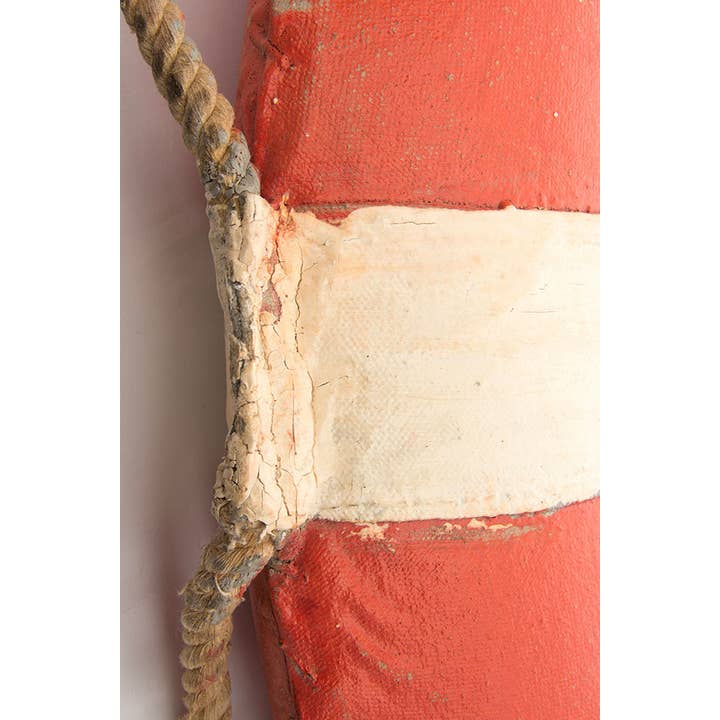 Batela Giftware – wholesale Decorative tabletop object – Antique Lifebelt - Orange/White Full Size