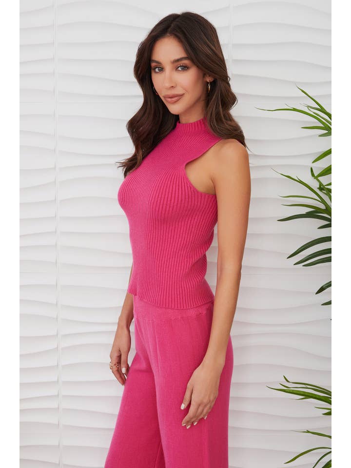 MILIO MILANO - Vente Haut en maille â femme - COQUILLE CĂTELĂE EN VISCOSE SANS MANCHES (330117/37715)34