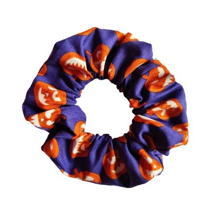 Hannah and me – wholesale Scrunchie - Women’s – Glow in the Dark Halloween scrunchie, pumpkin gift
