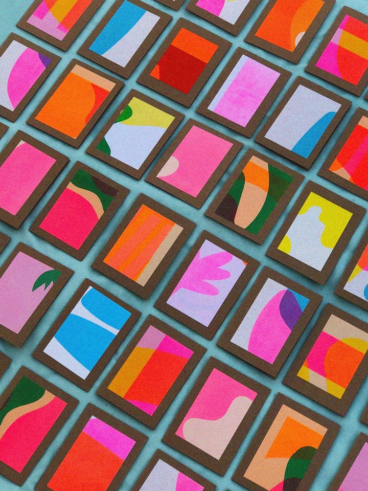 Pacchetto mini carte astratte A7 per la vendita all'ingrosso da parte di ktmccrossan