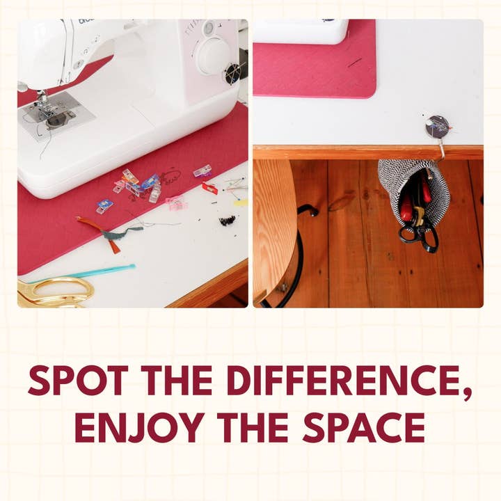 Madam Sew - Wholesale Knutselgereedschap - Hangende schrootbak met magnetische pinhouder - Houd uw naairuimte netjes!2