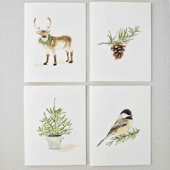 emily lex studio - Wholesale Stationery/Notecard Set - evergreen notecard set