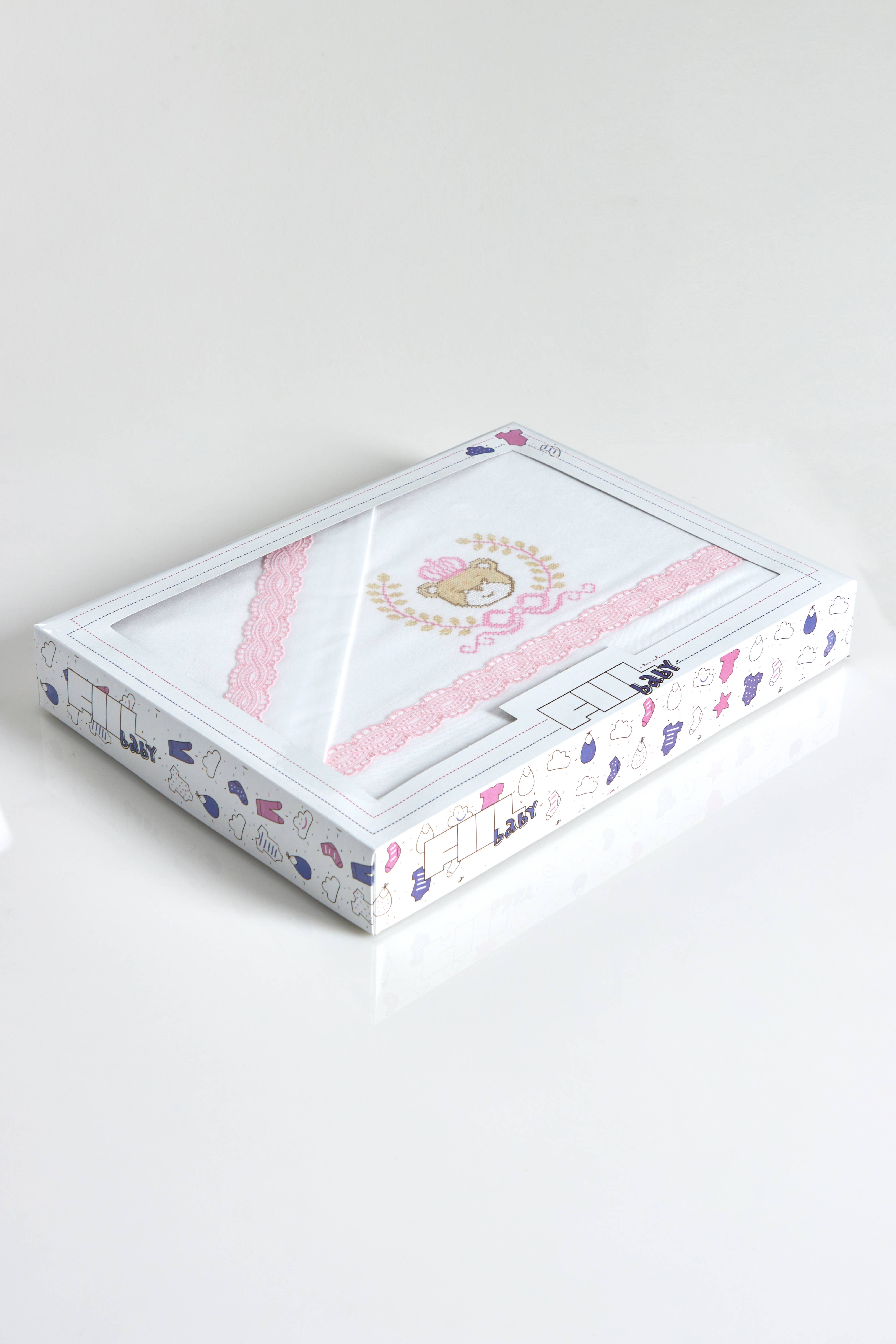 Amorim Gerações, LDA - Wholesale Bedding Blanket - Kids & Baby - Flannel Sheet Set with Cross Stitch Bear King 0530s1