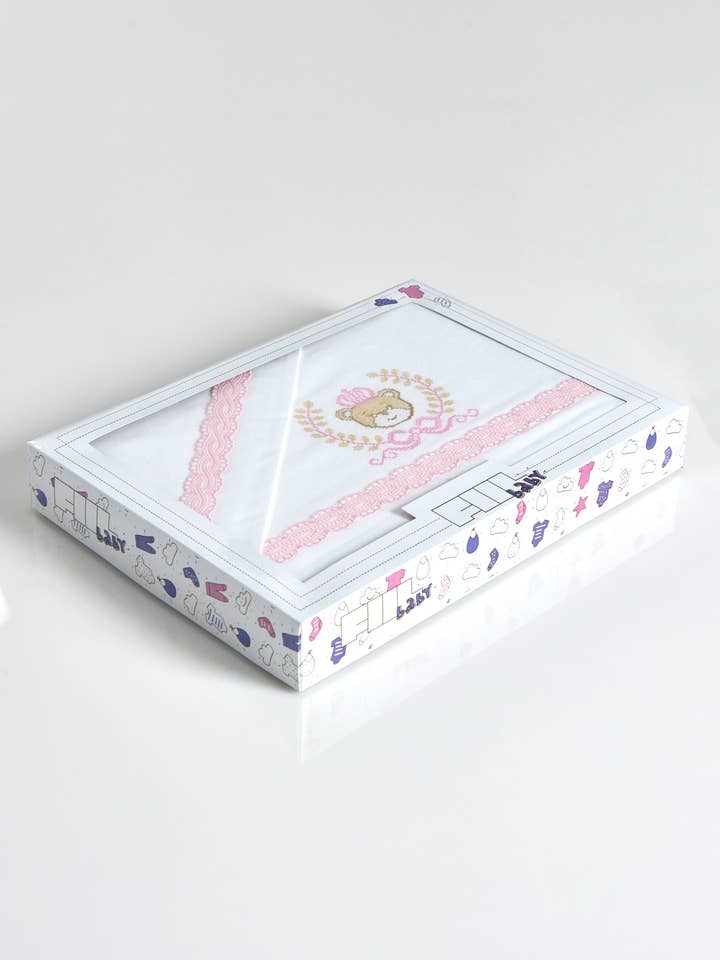 Amorim Gerações, LDA - Wholesale Bedding Blanket - Kids & Baby - Flannel Sheet Set with Cross Stitch Bear King 0530s1