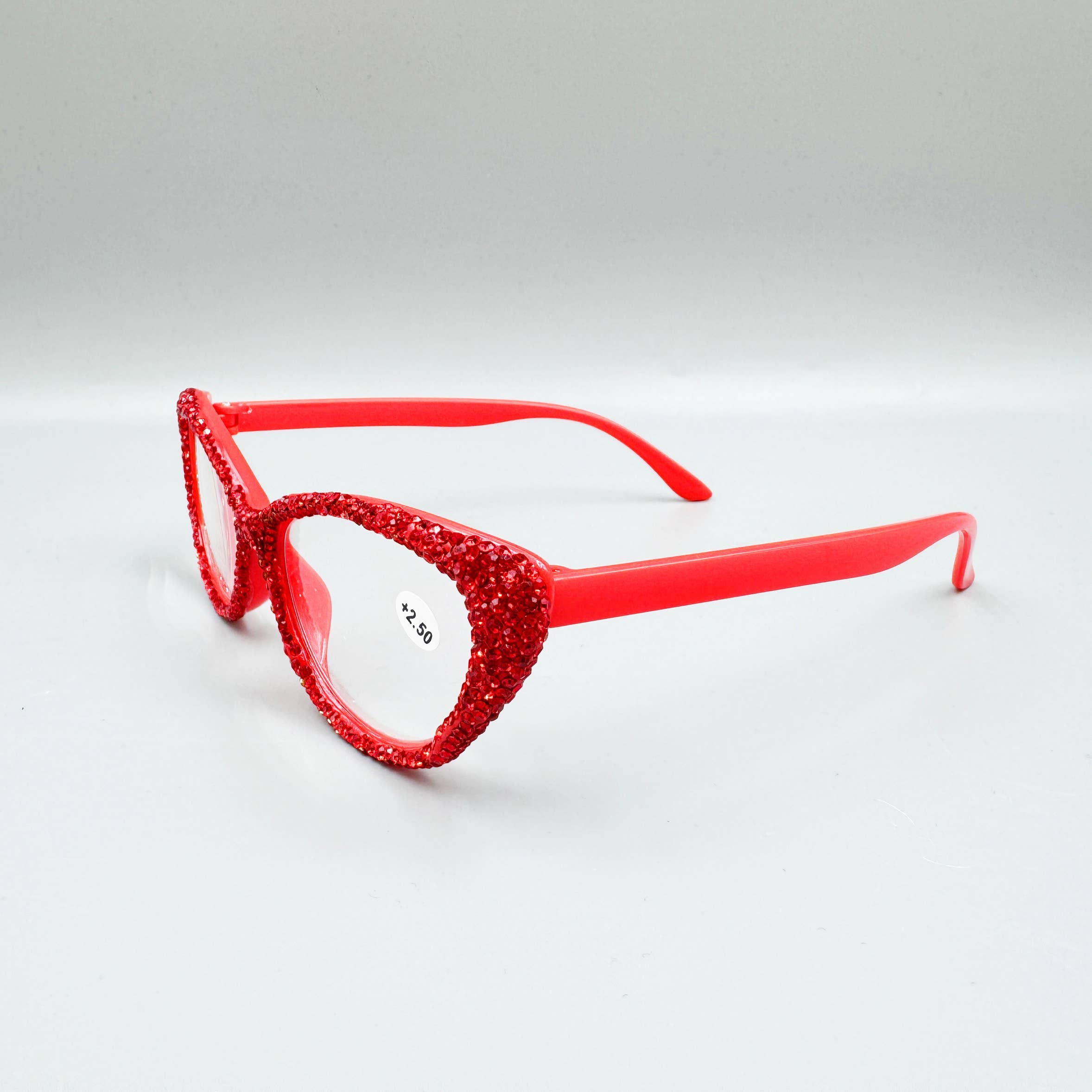 Ole - Vendita all'ingrosso Occhiali da vista - Donna - Occhiali da vista da donna con strass rossi fatti a mano4