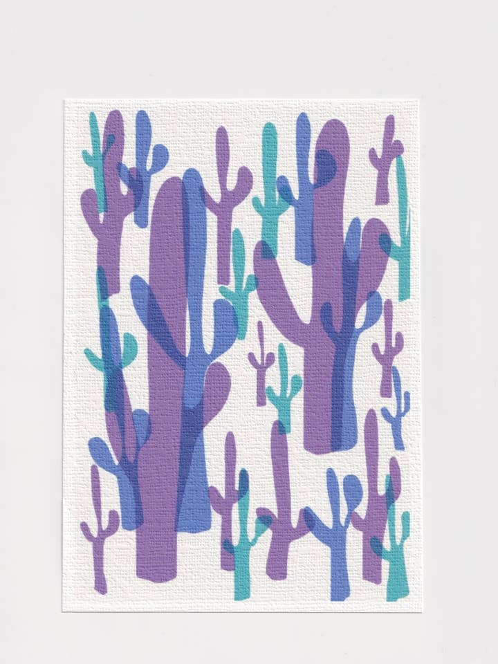 Cactus Small Art Print for wholesale by Jenny Robson Design