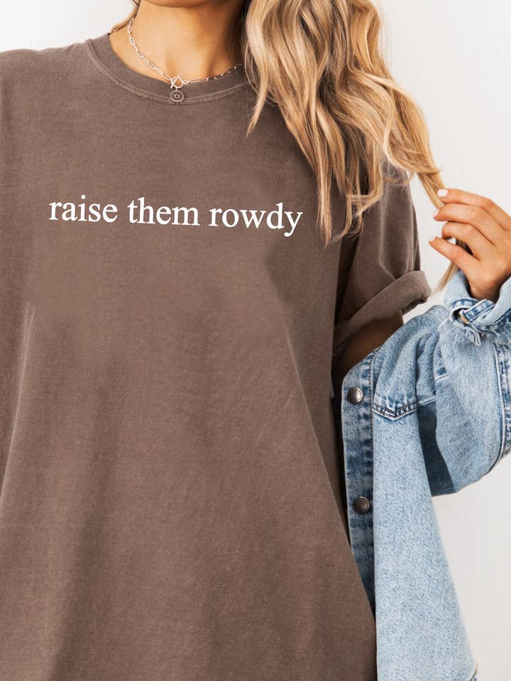 Raise Them Rowdy Graphic Tee | Summer | Midwest | Western for wholesale by Rivals Inc. Wholesale