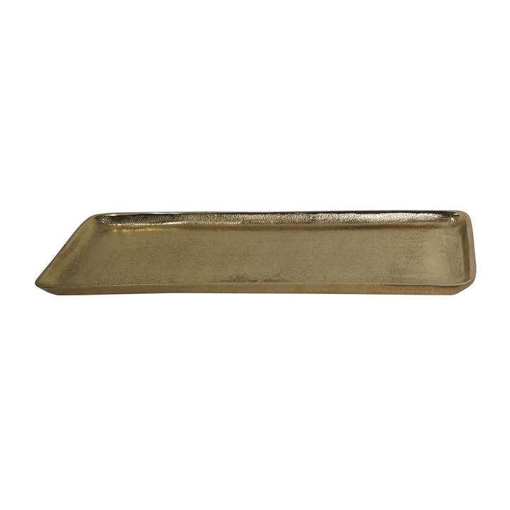 Juliette tray rectangle gm gold L51 D20.5 H2cm for wholesale by Opjet Paris
